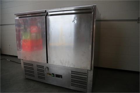 Kühl-Edelstahlschrank mit Stein-Arbeitsplatte