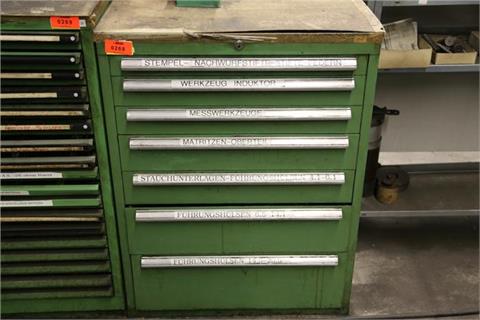 Tool cabinet with drawers incl. matrices