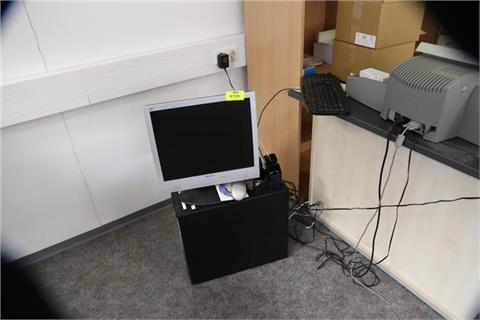 Franking machine, PC, monitor