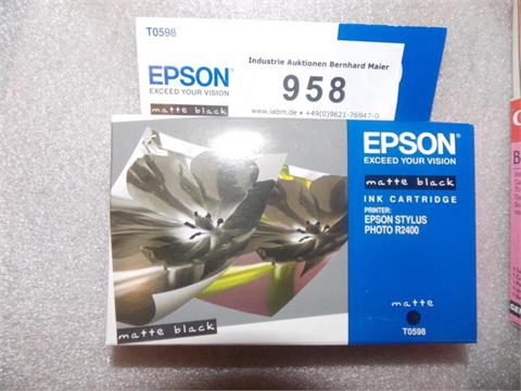 Epson Drucker-Tintenpatrone  Nr. T0598, Schwarz       P095/958