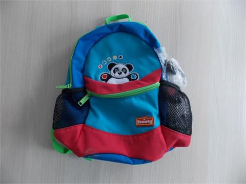 Kinderrucksack mit Plüschfigur Panda # 526