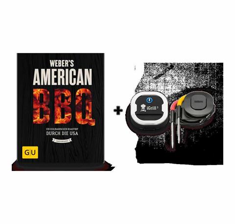 Weber iGrill 3 Bluetooth Thermometer + American BBQ Buch, UVP 149,98€